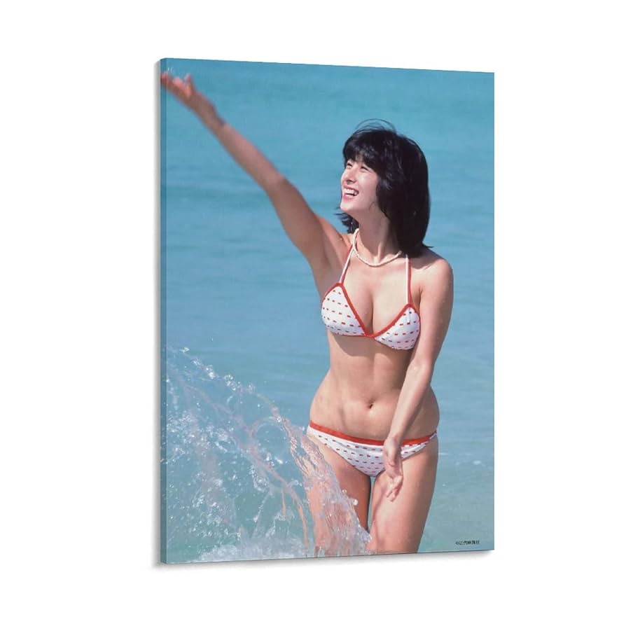 Amazon.co.jp: 河合奈保子写真水着セクシー ポスターアート